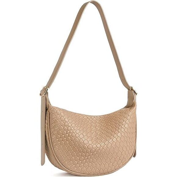 Handbags - Purses For Women Crescent Crossbody Bag Vegan Leather Shoulder Hobo Handbag